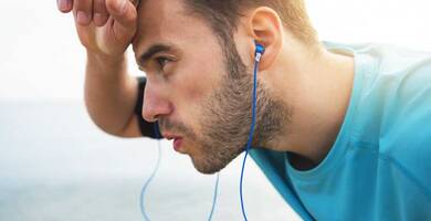 What causes excessive sweating of the head and face?